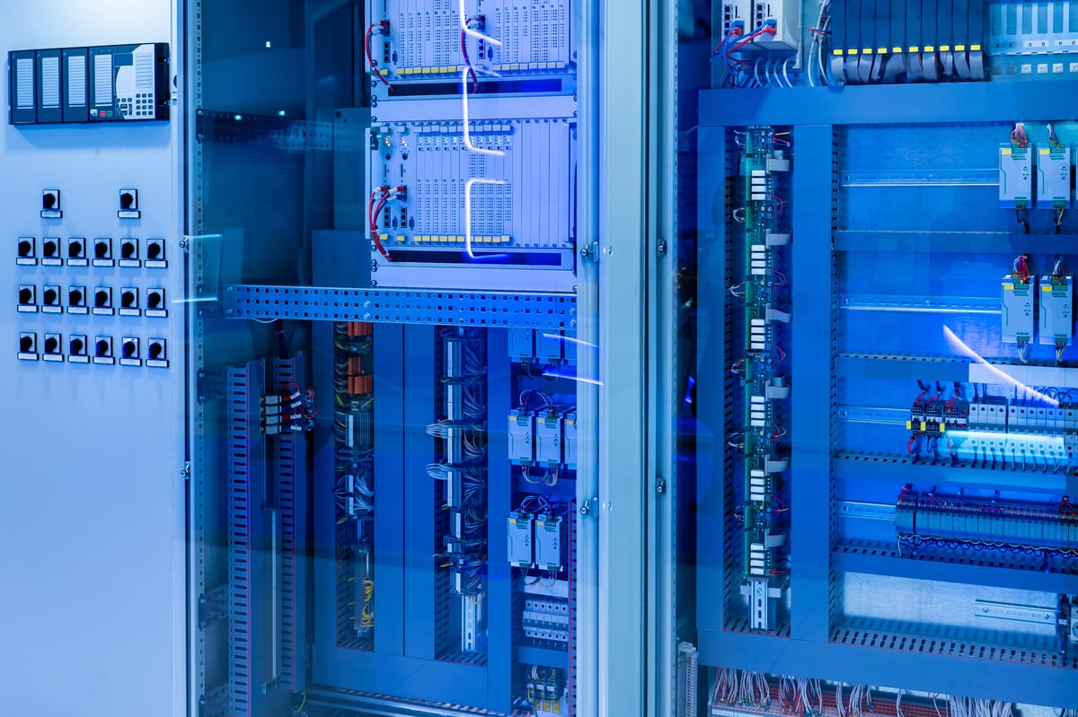 clear door control panels_blue tint